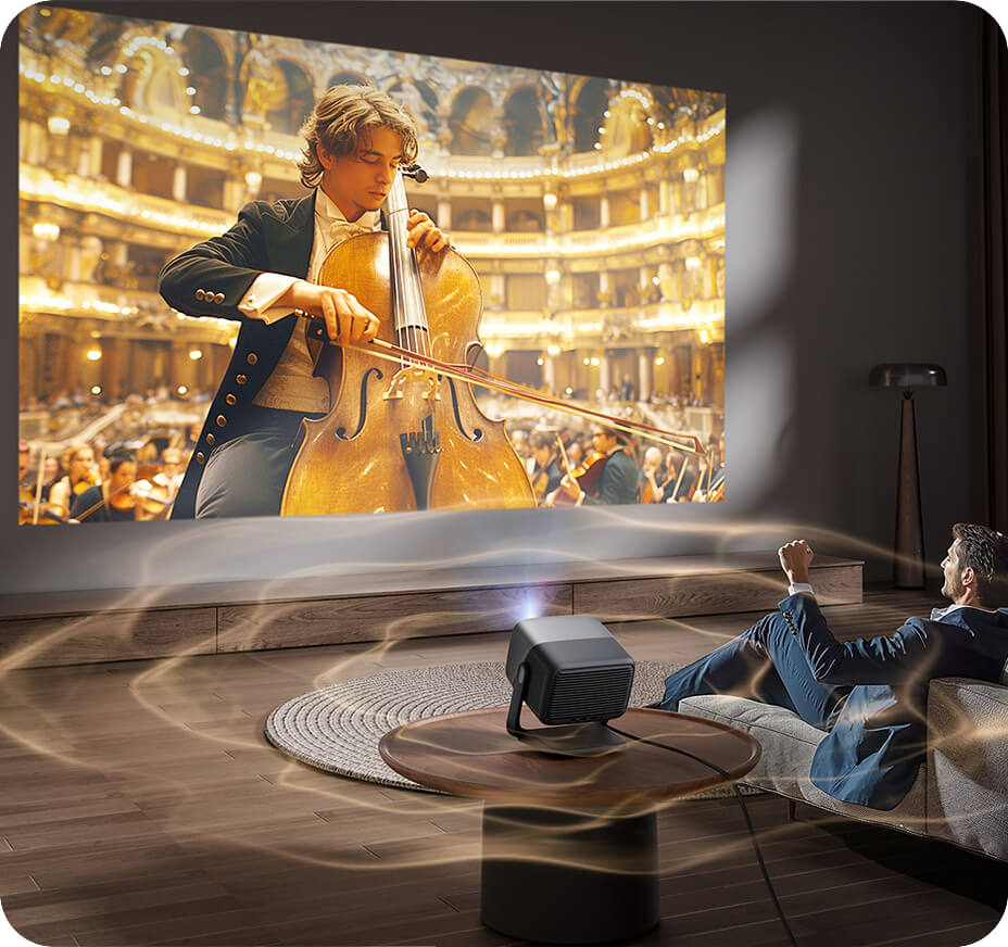 JMGO N1s Ultra 4K Projektor dobry głośnik